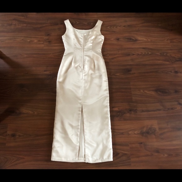 Champagne Formal Dress w/ shawl - Picture 4 of 10